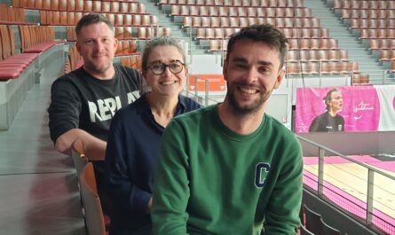 Une partie de l'équipe de Diogène Productions et de la Brest Arena © Christophe Pluchon