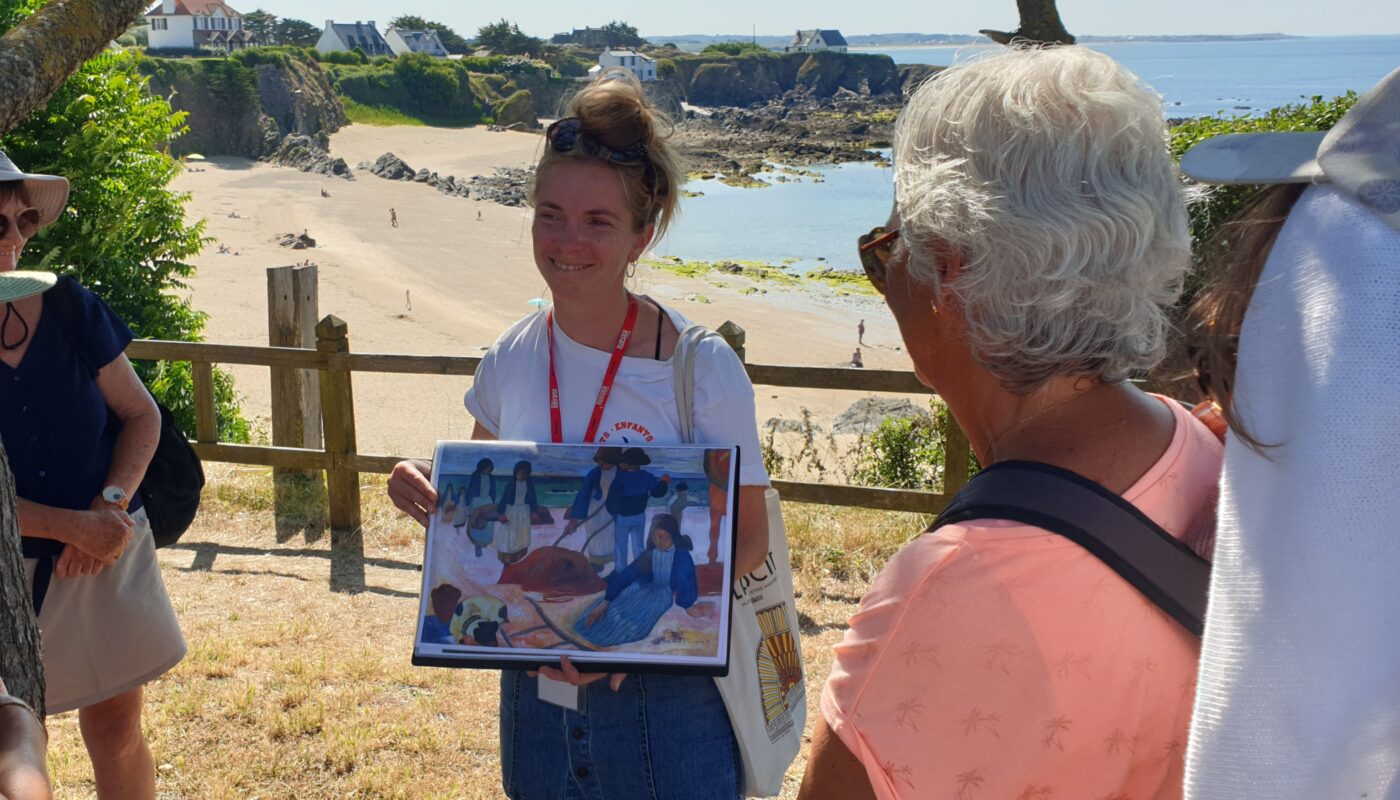 Sur le chemin des peintres au Pouldu avec Eloïse Lesellier © Christophe Pluchon
