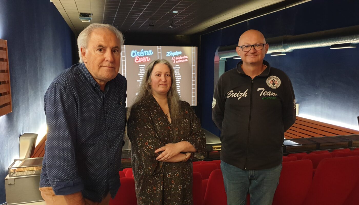 Une partie de l'équipe du cinéma Even de Lesneven © Christophe Pluchon