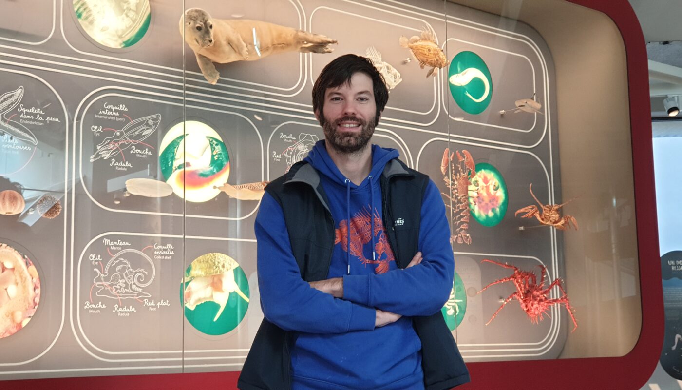 Tristan Hatin est responsable de la médiation et de la culture scientifique à Océanopolis à Brest © Christophe Pluchon