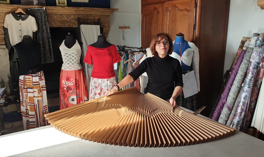 Atelier 450 : Elisabeth Olivier est maître artisane plisseuse à Clohars-Carnoët