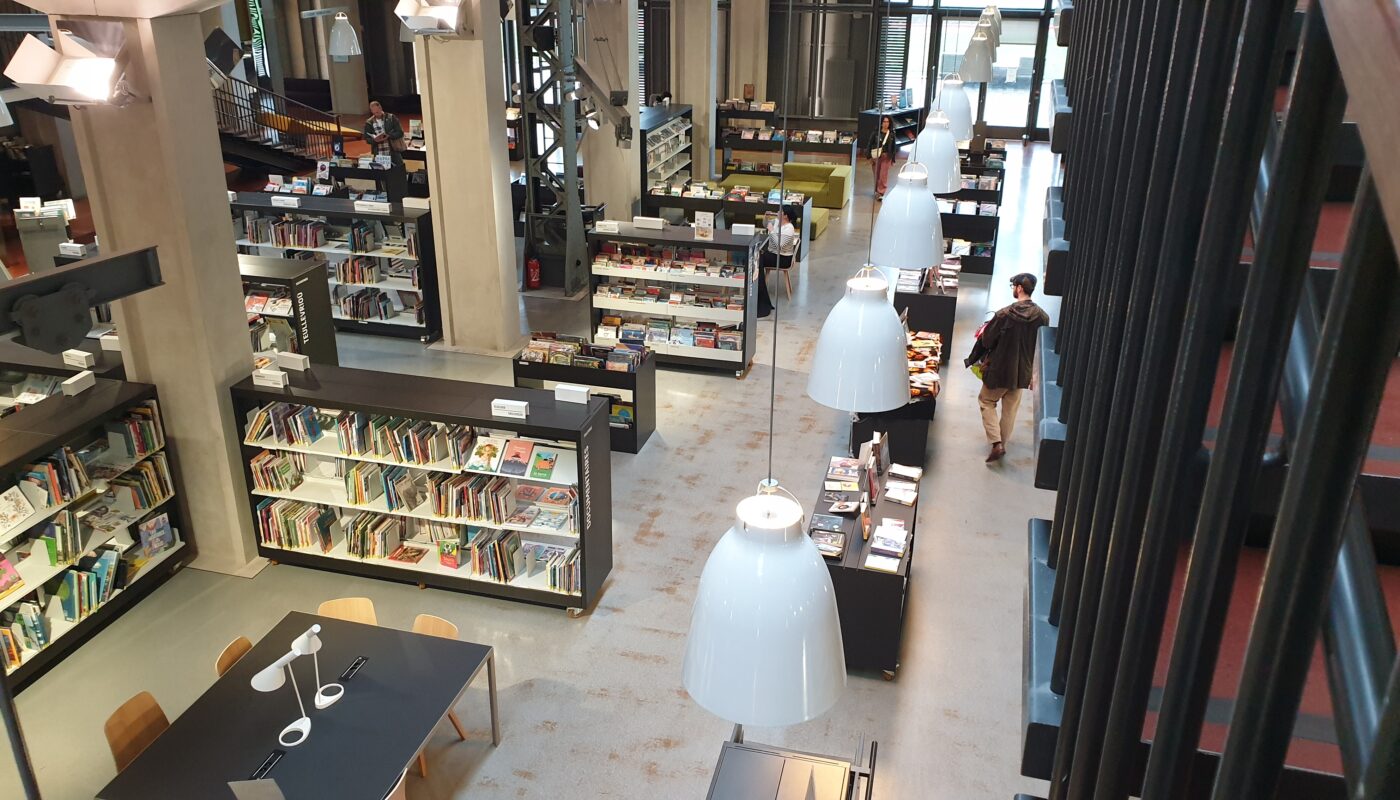 La Médiathèque François Mitterrand - Les Capucins à Brest © Christophe Pluchon