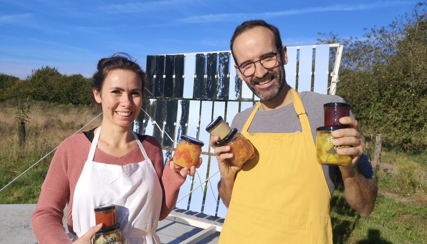 Manon Robert et Quentin Feutren de la micro-conserverie de légumes Fourmi à Saint-Grégoire © Fourmi