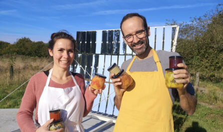 Manon Robert et Quentin Feutren de la micro-conserverie de légumes Fourmi à Saint-Grégoire © Fourmi