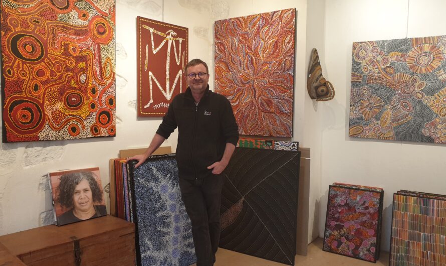 Marc Yvonnou est expert en art aborigène à Pont-Aven