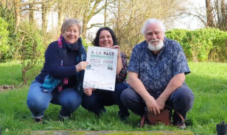 Isabelle Olivré, Sabrina Deseigne et Pierre-Yves Nédélec présentent le Festival à la Page consacré à l'auto-édition © Christophe Pluchon