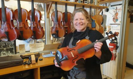 Nolwenn Gueneuc : l'Atelier Lutherie Violon et Vent à Brest © Christophe Pluchon